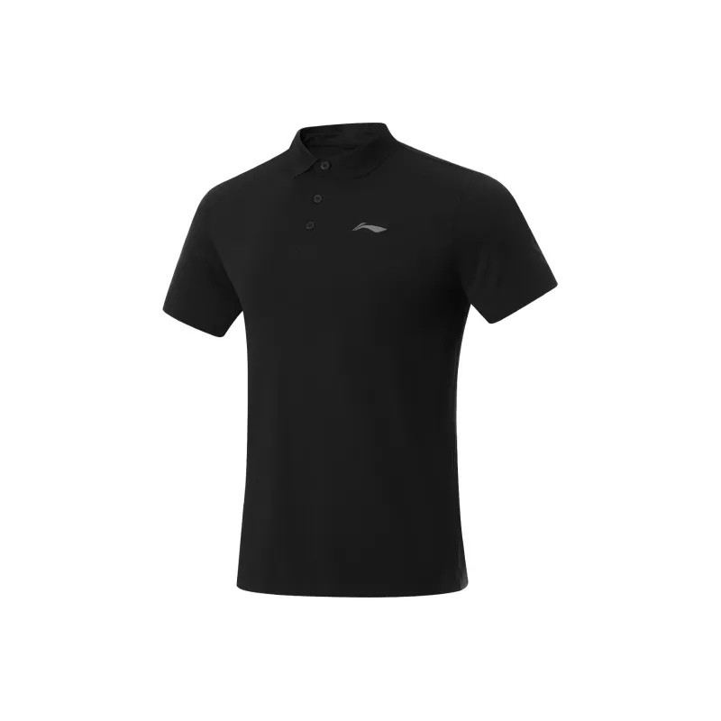 LiNing Fitness Series Polo Shirt Men's Black-0