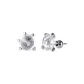 Plated 18K White Gold (1 Pair)