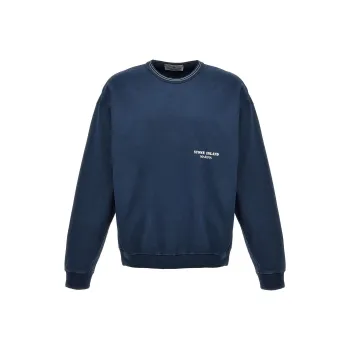 STONE ISLAND Logo print Cotton Sweatshirt