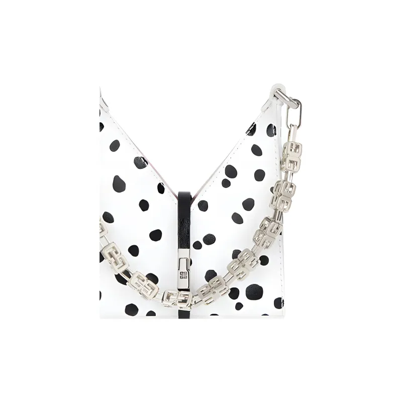 Givenchy Disney Collaboration Cut out Cow Leather Shoulder Bag, Handbag, Shoulder Bag Women's Black & White-5