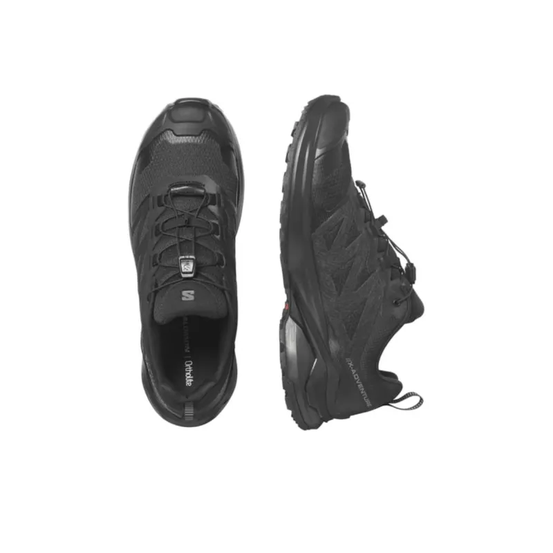 SALOMON X Adventure Cushioning, Wear Resistant Low Top Trail Running Shoes Men's Black-2