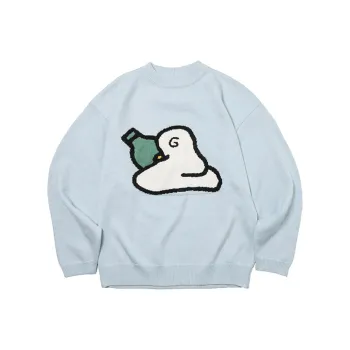 ROARINGWILD Sweater Unisex Aqua Blue