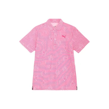 PUMA Golf Polo Shirts Men Pink