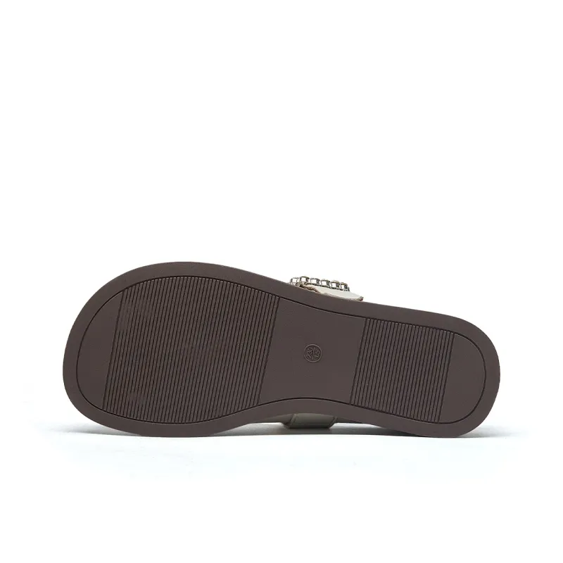 La Chapelle Rubber Sole Abrasion Resistant Closed Toe Slippers Women's-11