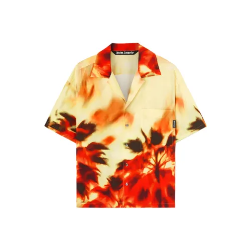 PALM ANGELS Abstract print Notched collar Shirt