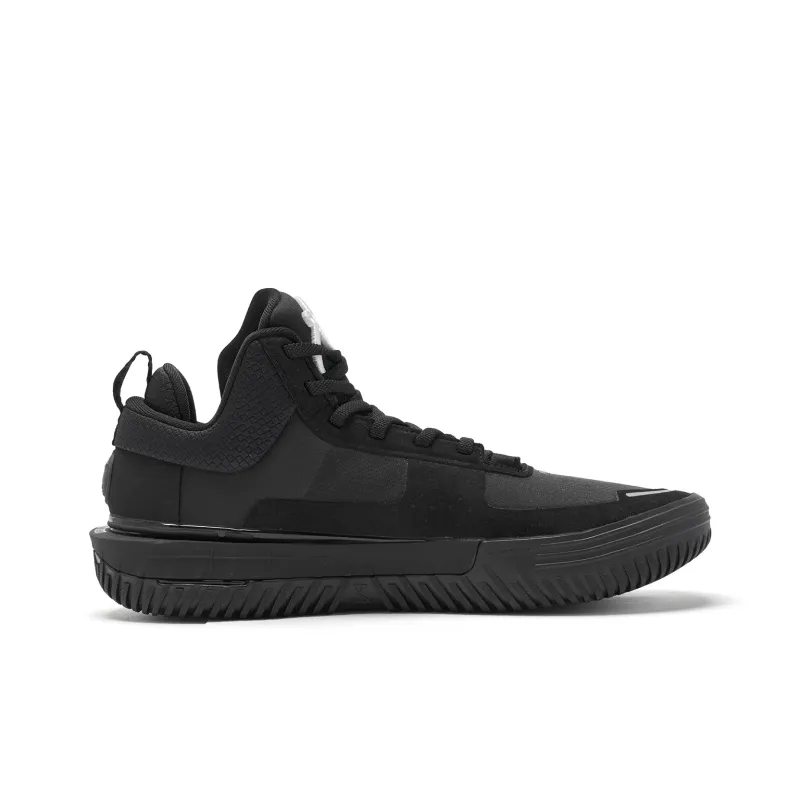 QIAODAN Cushioning Coverage Rebound Grip Breathable Low Top Basketball Shoes Men's Black-1