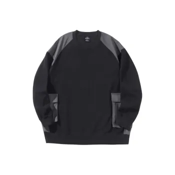 MOBI GARDEN Pullover Sweatshirt Coat Unisex Black