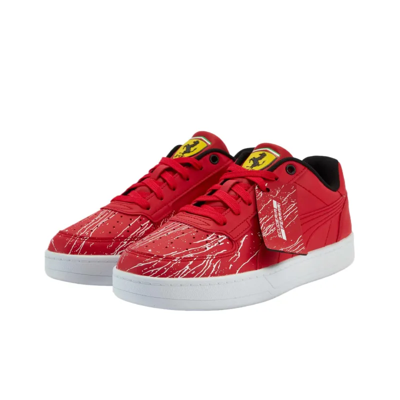 PUMA Ferrari Low Top Skateboard Shoes Unisex Race Red-2