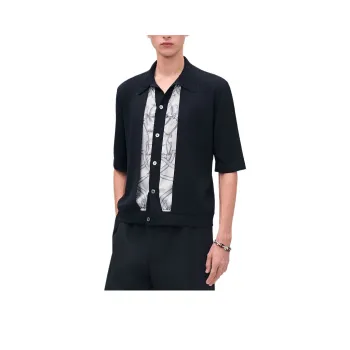 HERMES Shirts Men Blue