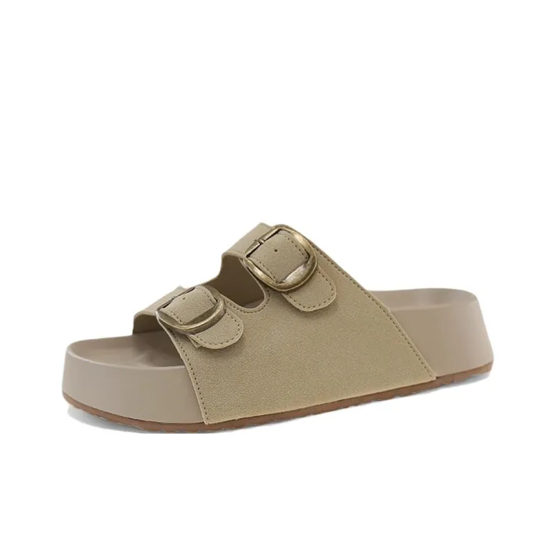 WENPU PVC Polyvinyl Chloride Stitching Slip Resistant Abrasion Resistant Slide Slippers Women's-4