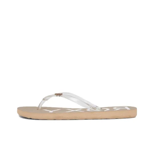 ROXY EVA Abrasion Resistant Flip Flops Women's Champagne