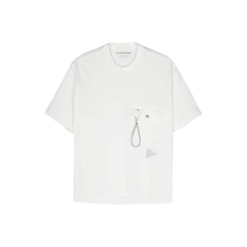 And Wander Carabiner-Detailed Crewneck T-Shirt