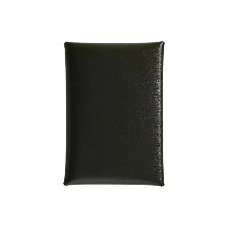 HERMES Calvi Duo Box Leather Card Holder Women's 67 Vert Fonce Dark Green-0