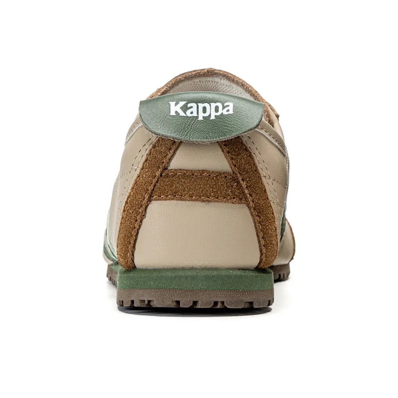 Kappa Back to Back Anti Slip Wear Resistant Low Top Skateboard Shoes Women's Khaki Gray-4