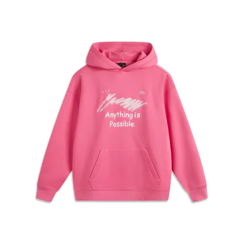 LiNing Sports Life Collection Sweatshirt Unisex Moon Season Pink