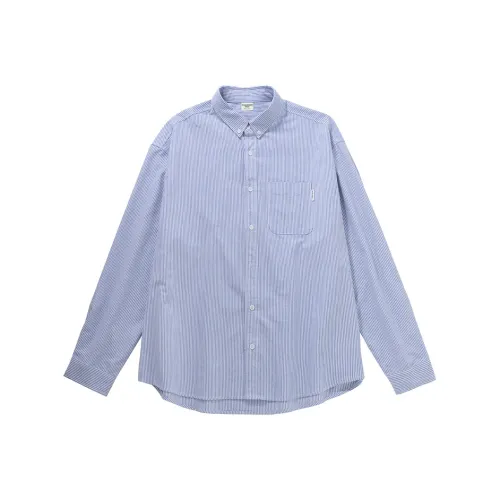 BORDERLESS BDLS Shirt Unisex Blue White Stripes