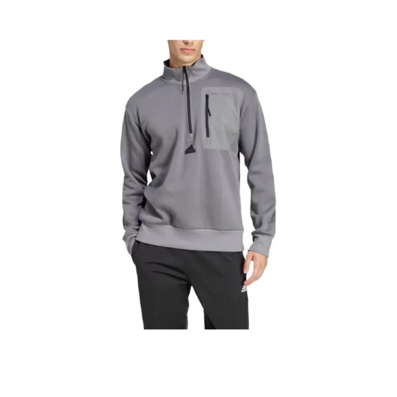 Adidas Free Shipping With AdiClub City Escape Fleece Half-Zip Sweatshirt-0