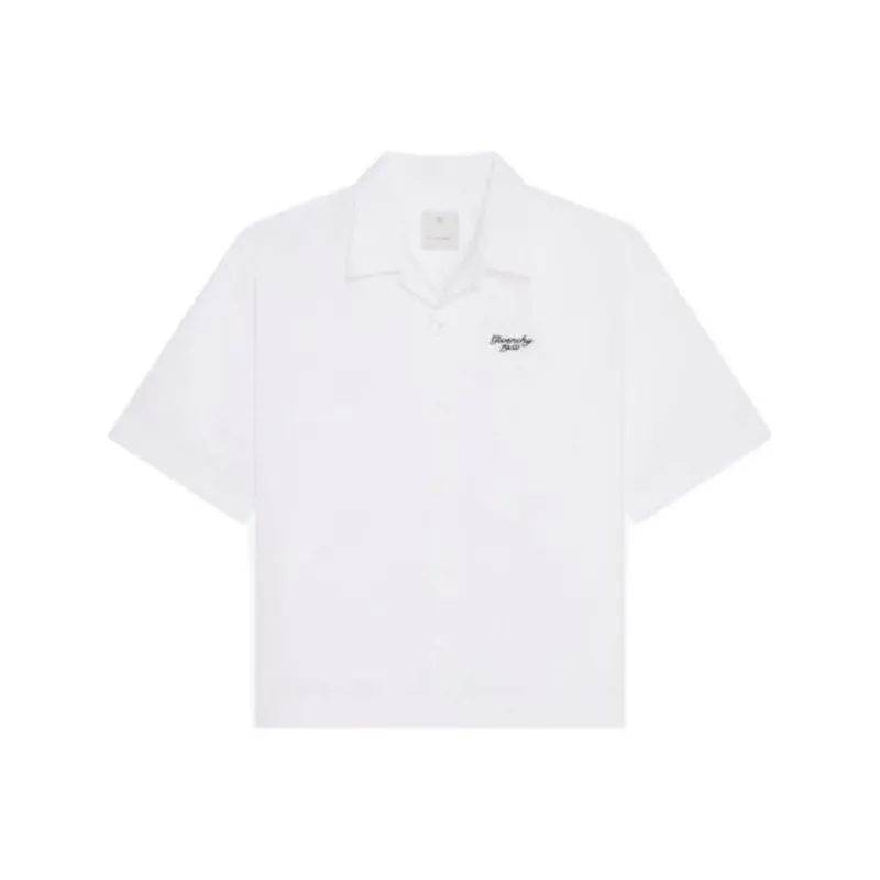 Givenchy Logo Embroidered Short Sleeve Shirt-0