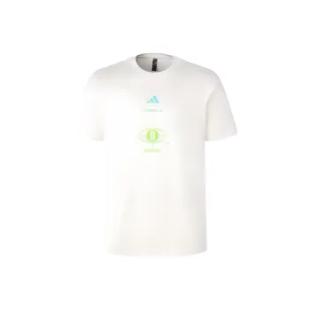Adidas x LES MILLS SS24 T Shirt Unisex Jade White
