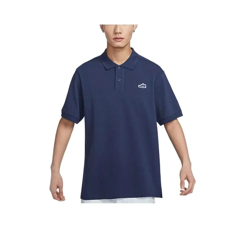 Nike Polo Shirts Men Blue-0