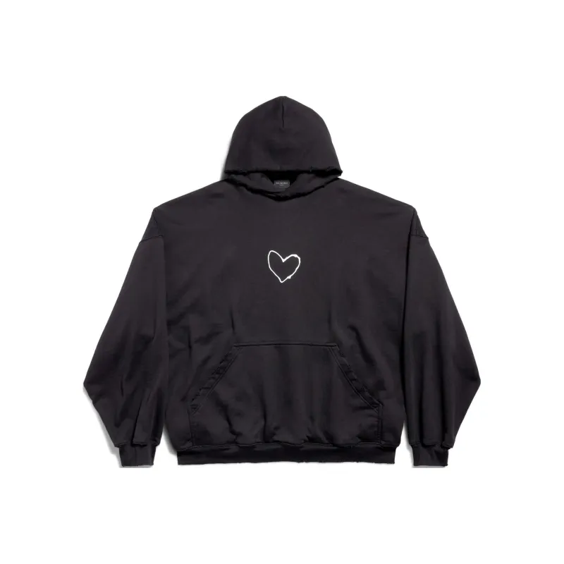 Balenciaga Balenciaga Chinese Valentine's Day FW24 Sweatshirt Loose Fit Style Unisex Black-0
