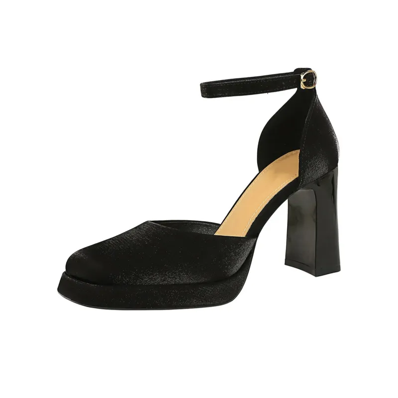 YAFEI XUANYU Chunky Heel High Heels Women's-4