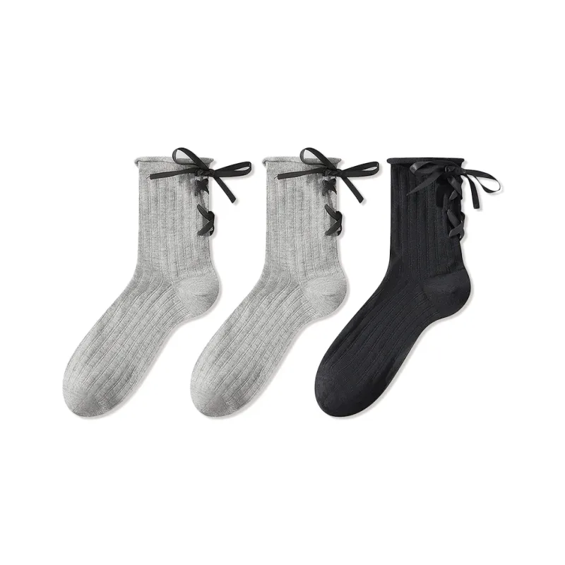 JIAZINI Mid Calf Socks Women's 3 Pack-10