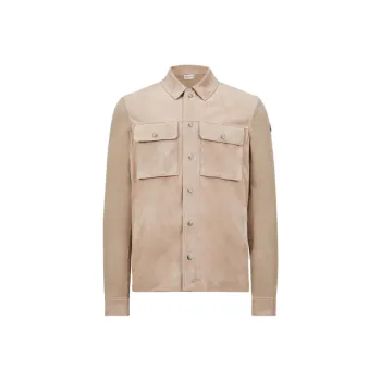 Moncler Leather Front Buttoned Cardigan