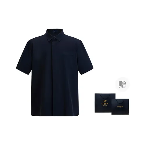 LONDA 1958 Shirt Men's Dark Blue 32 With Shopping Bag Included