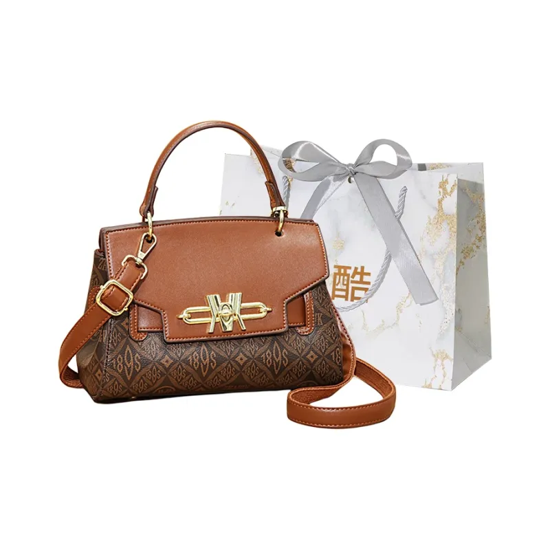Cool PU One Shoulder Handbag Women's Multicolor-3