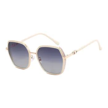 MT·MIT PC Metal Round Sunglasses Women's