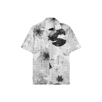ZARA Shirts Men Gray White
