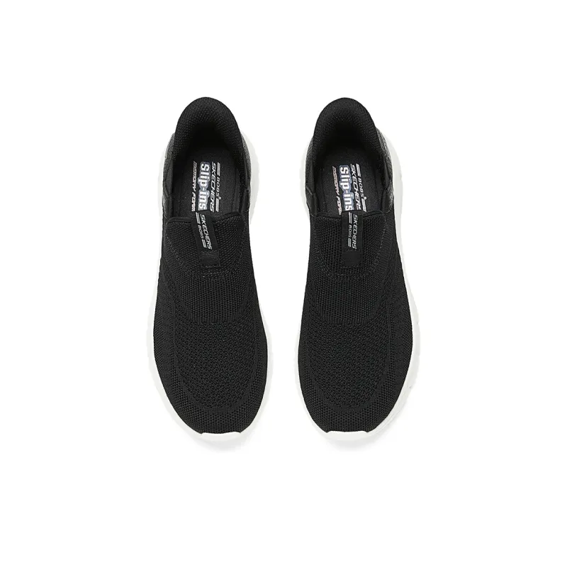 Skechers BOBS Sport Slip Ins Shoes Abrasion Resistant Breathable Low Top Casual Shoes Women's Black-3