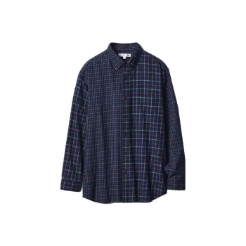 Jw Anderson X UNIQLO Jw Anderson Co Branded Series Shirts Men Navy Blue