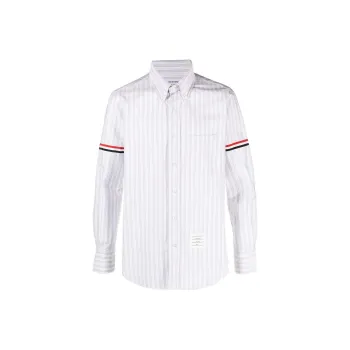 THOM BROWNE Striped Buttoned Shirt