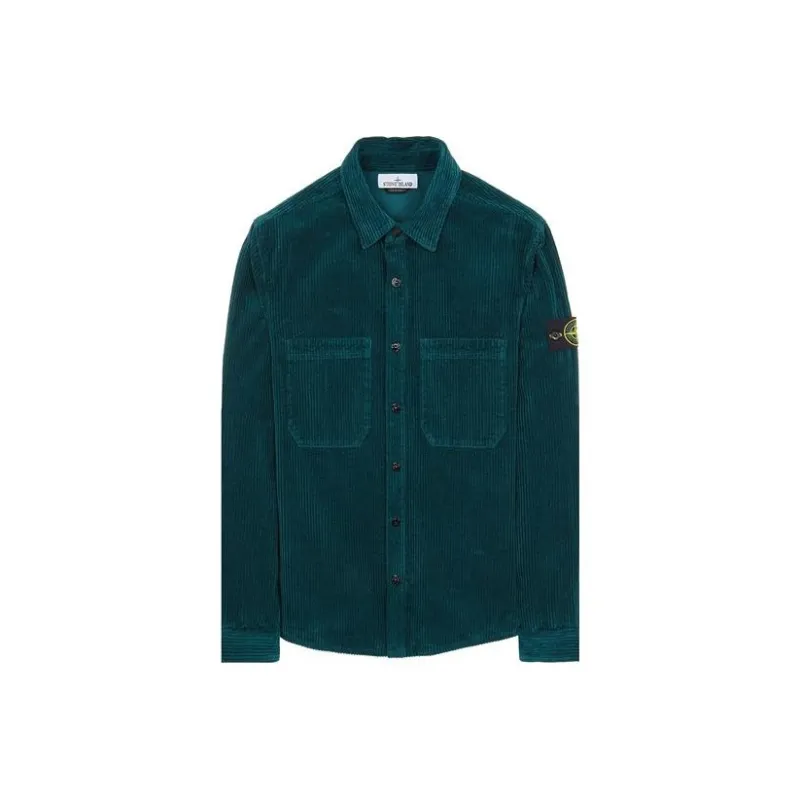 STONE ISLAND Shirts Men Green-0