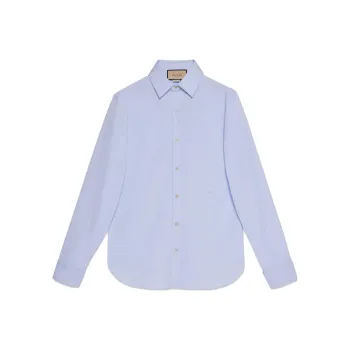 GUCCI Shirts Men Light Blue