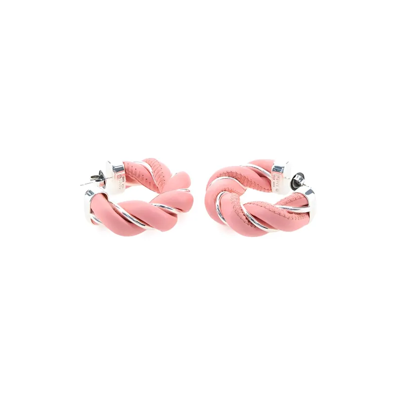Bottega Veneta Twist Hoop Earrings-2