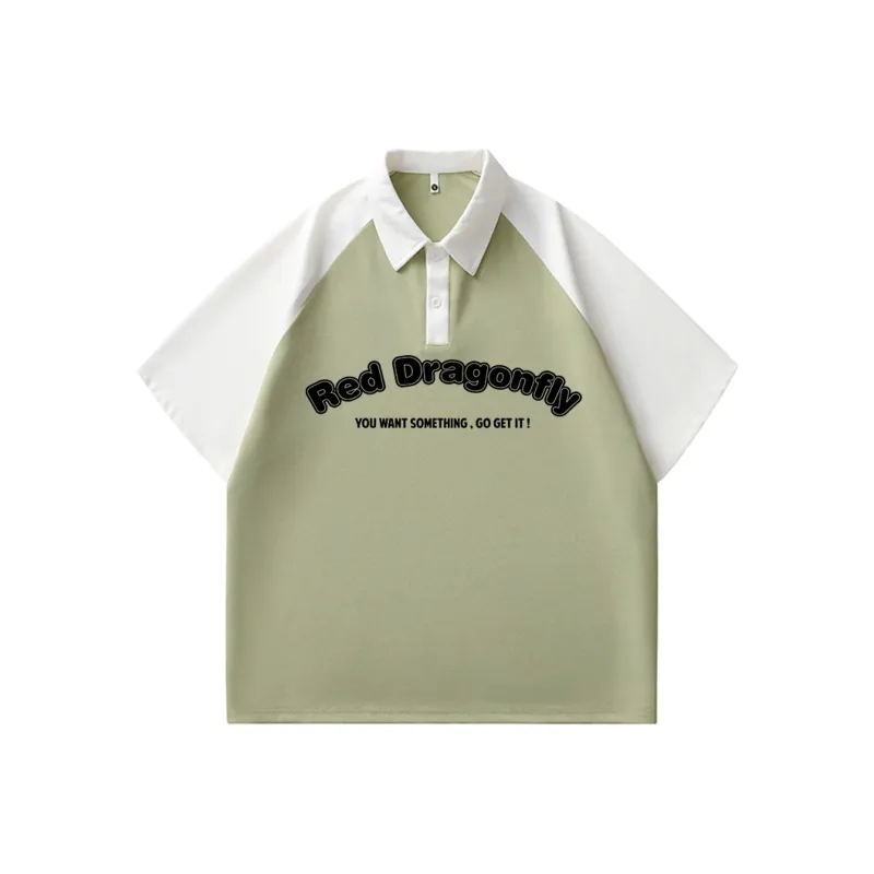 RED DRAGONFLY Short Sleeve Polo Shirts Unisex-8