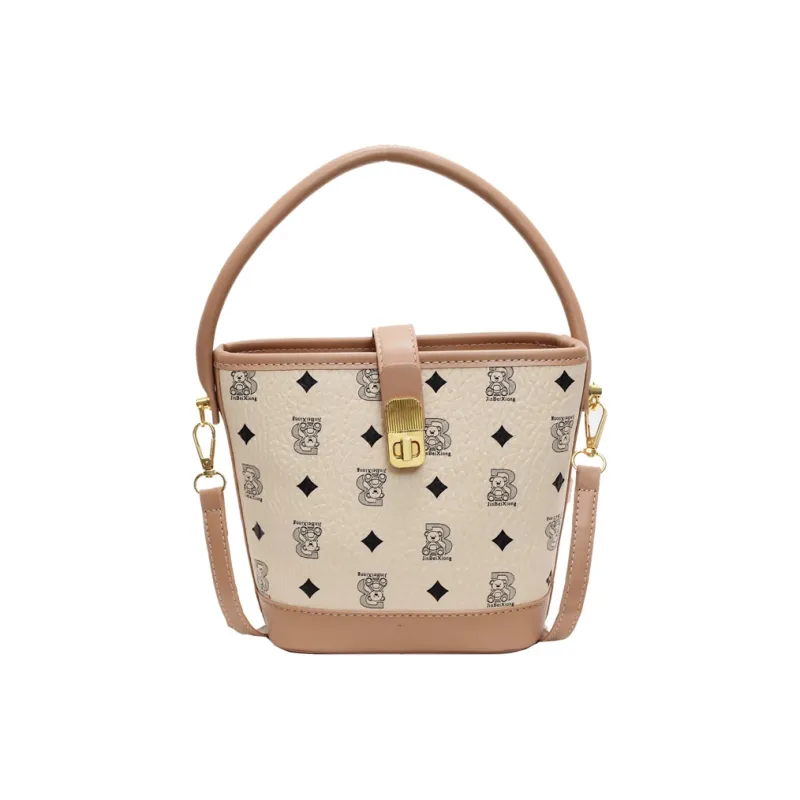 HCXK PU Handbag, Shoulder Bag, Crossbody Bag Women's White & Black/Black/Brown/Pink/Khaki-20