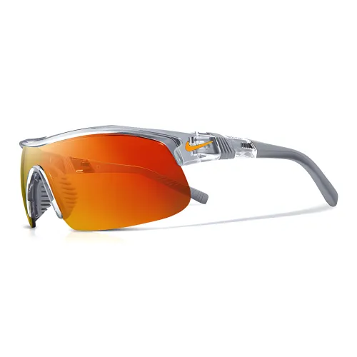 Nike Castor Oil Irregular Shape Sunglasses Men's Silver