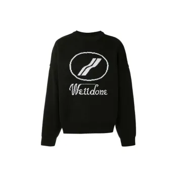 WE11DONE Logo Intarsia Jumper