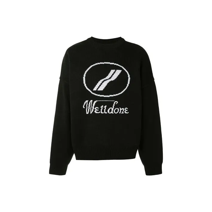 WE11DONE Logo Intarsia Jumper-0