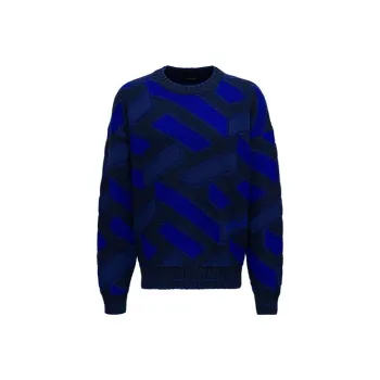 VERSACE Sweaters Men Blue