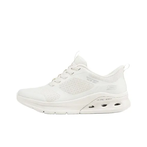 Skechers BOBS Sport Anti Slip Wear Resistant Low Top Casual Shoes Women's White