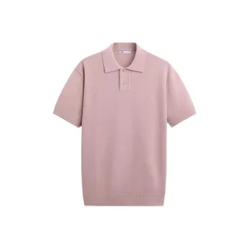 ZARA Polo Shirts Men Pink