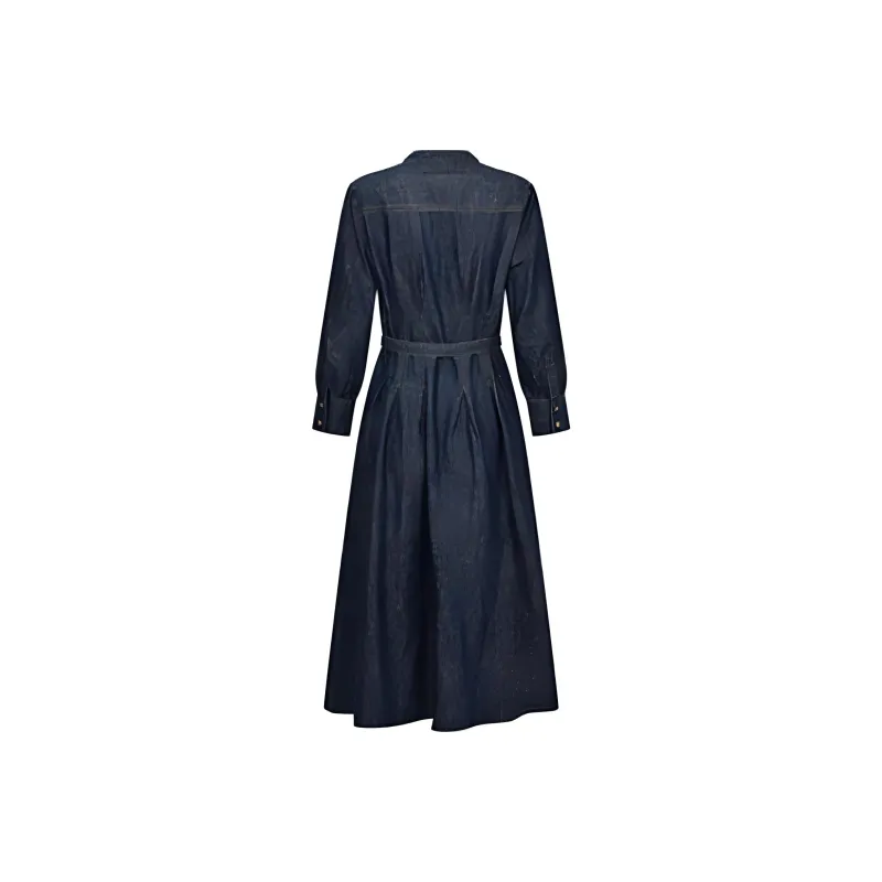 RARE Long Sleeved Dress Women's Blue-1