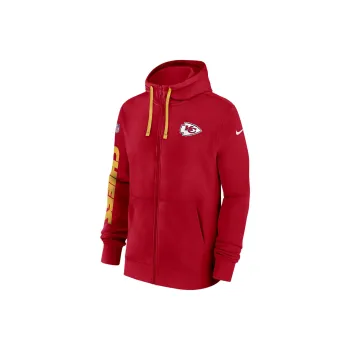 Nike Kansas City Chiefs Sideline Team Issue Club Men's Nike Full Zip Hoodie