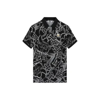 KARL LAGERFELD SS24 Polo Shirt Men's Black