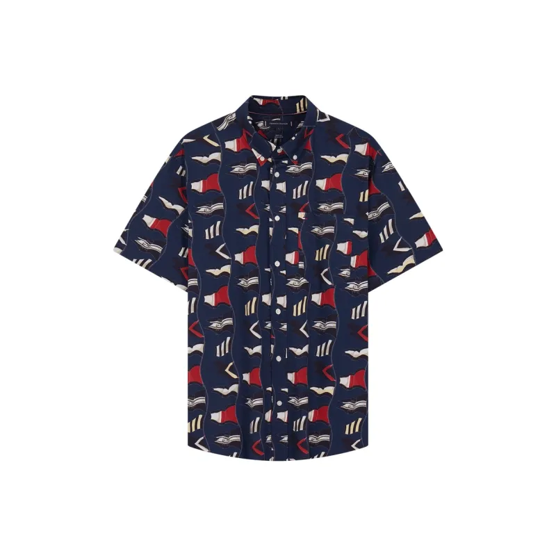 Tommy Hilfiger Shirt Men's Dark Blue Print-0